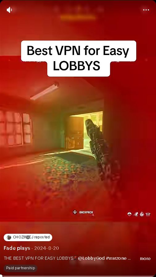 Warzone gameplay from Fade’s LobbyGod promotion